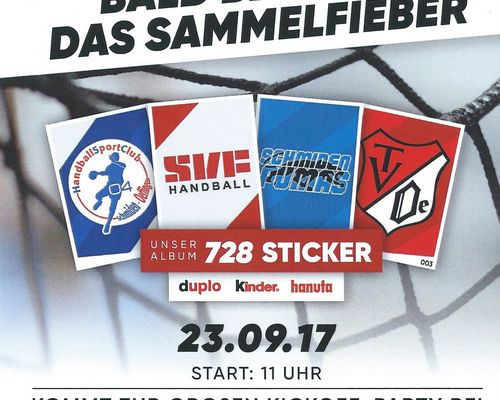 Fellbachs Handballer werden Sticker-Stars